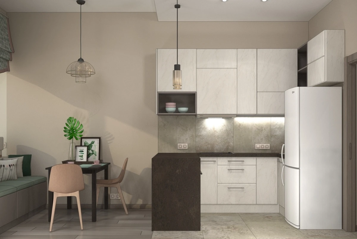 Дизайн-проект однокомнатной квартиры