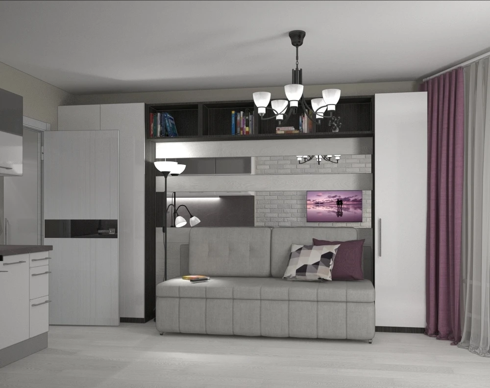 Дизайн-проект небольшой квартиры-студии