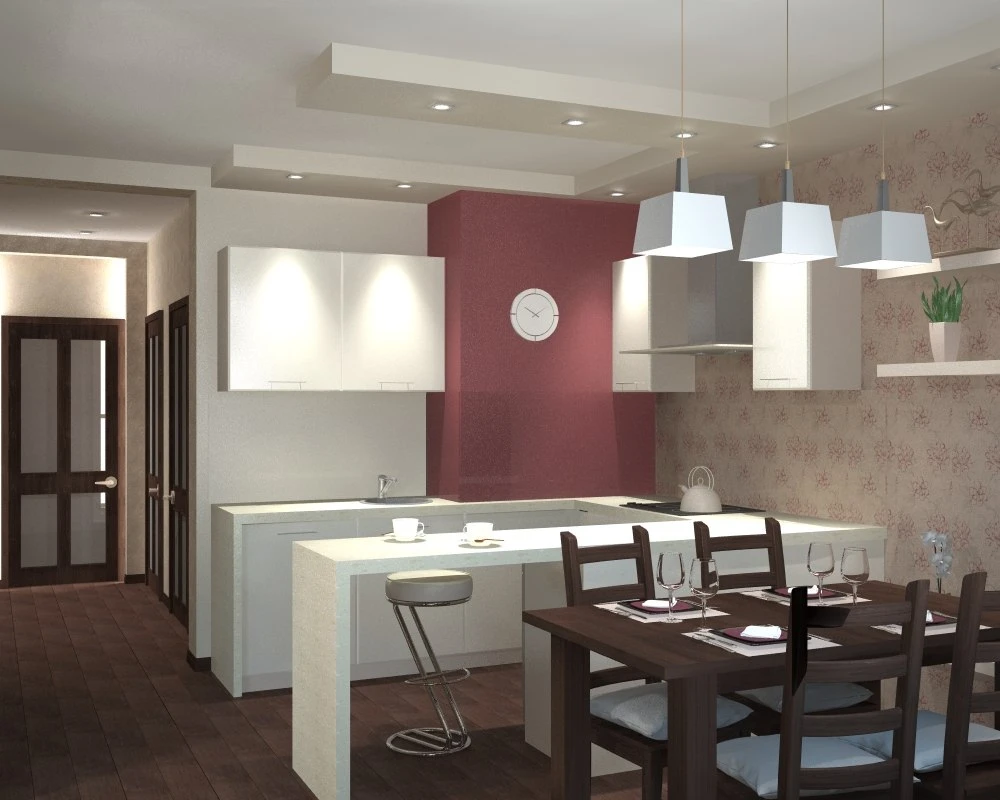 Пример полного дизайн-проекта (квартира на Петергофском шоссе)