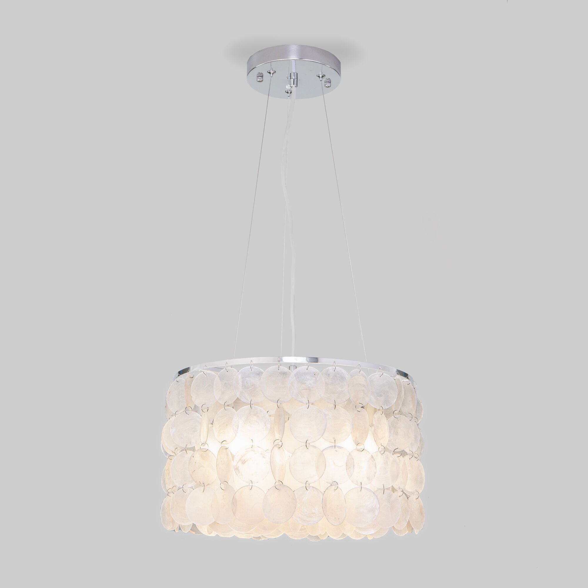 Светильник подвесной Eurosvet Sandra 60005/3 хром/перламутр