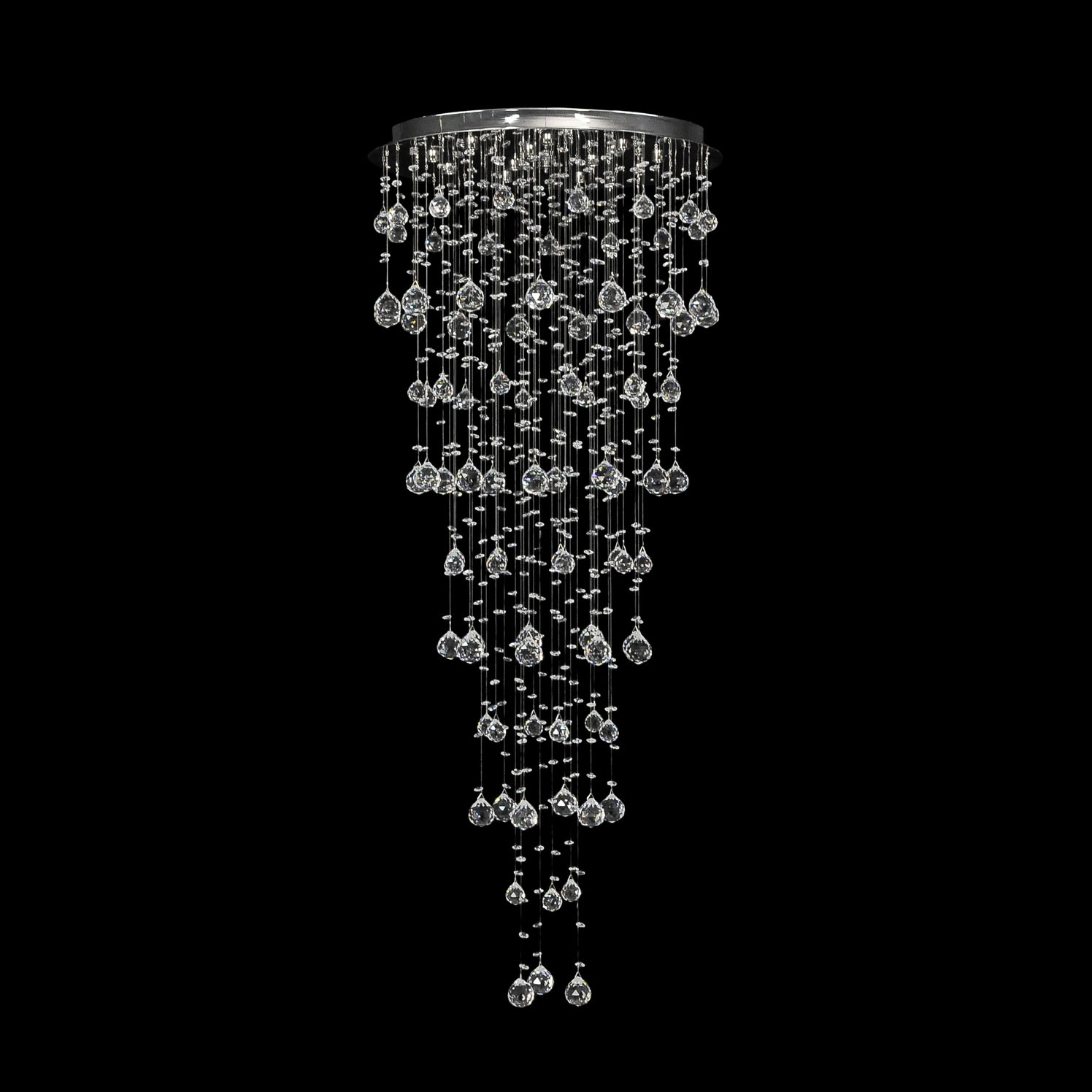 Люстра каскадная Dio D'Arte Tesoro Nickel Tesoro H 1.4.55.218 N