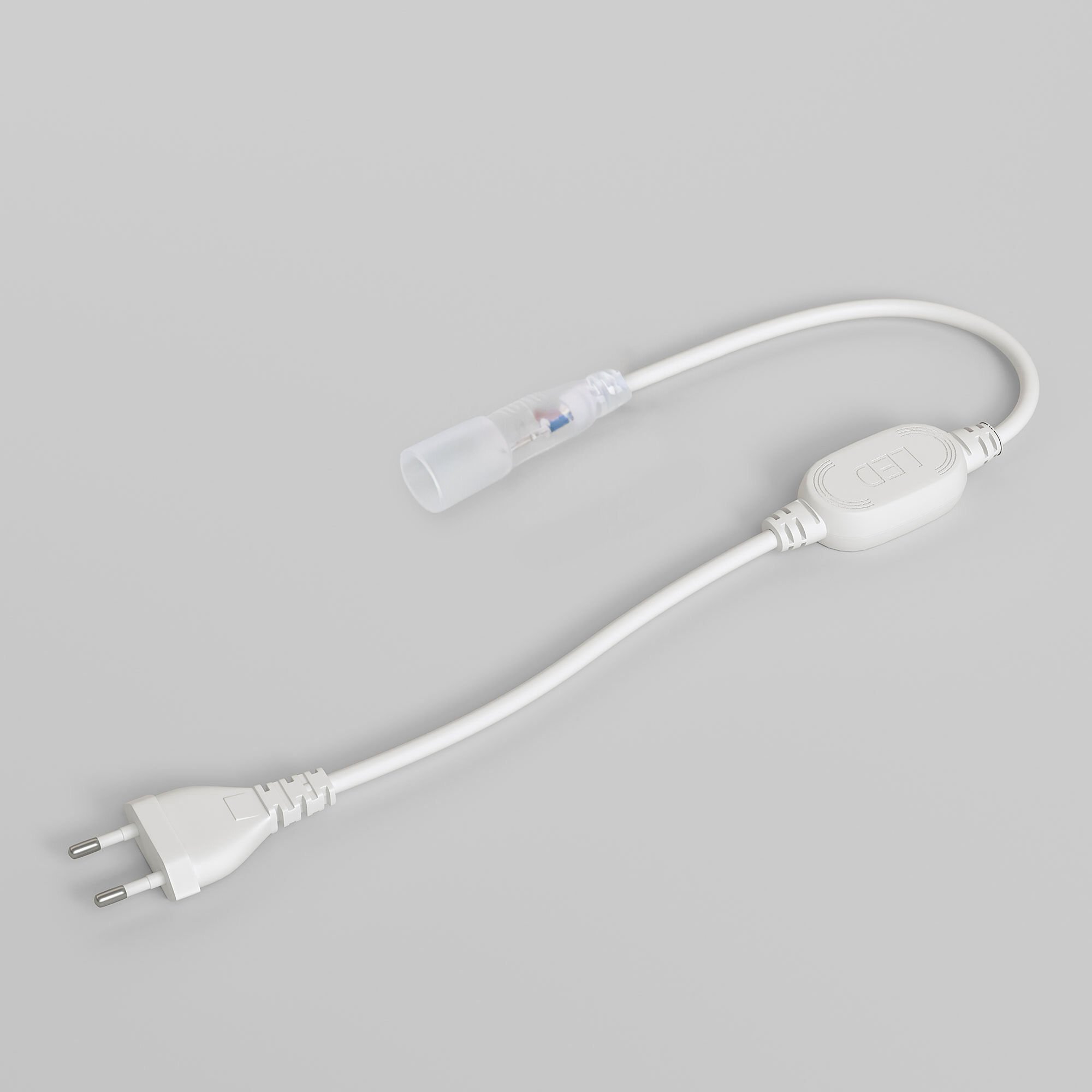 Коннектор Elektrostandard Аксессуары для монохромного гибкого неона Сетевой шнур для неона 220V 2835 круглого 16мм (SSH- 6)