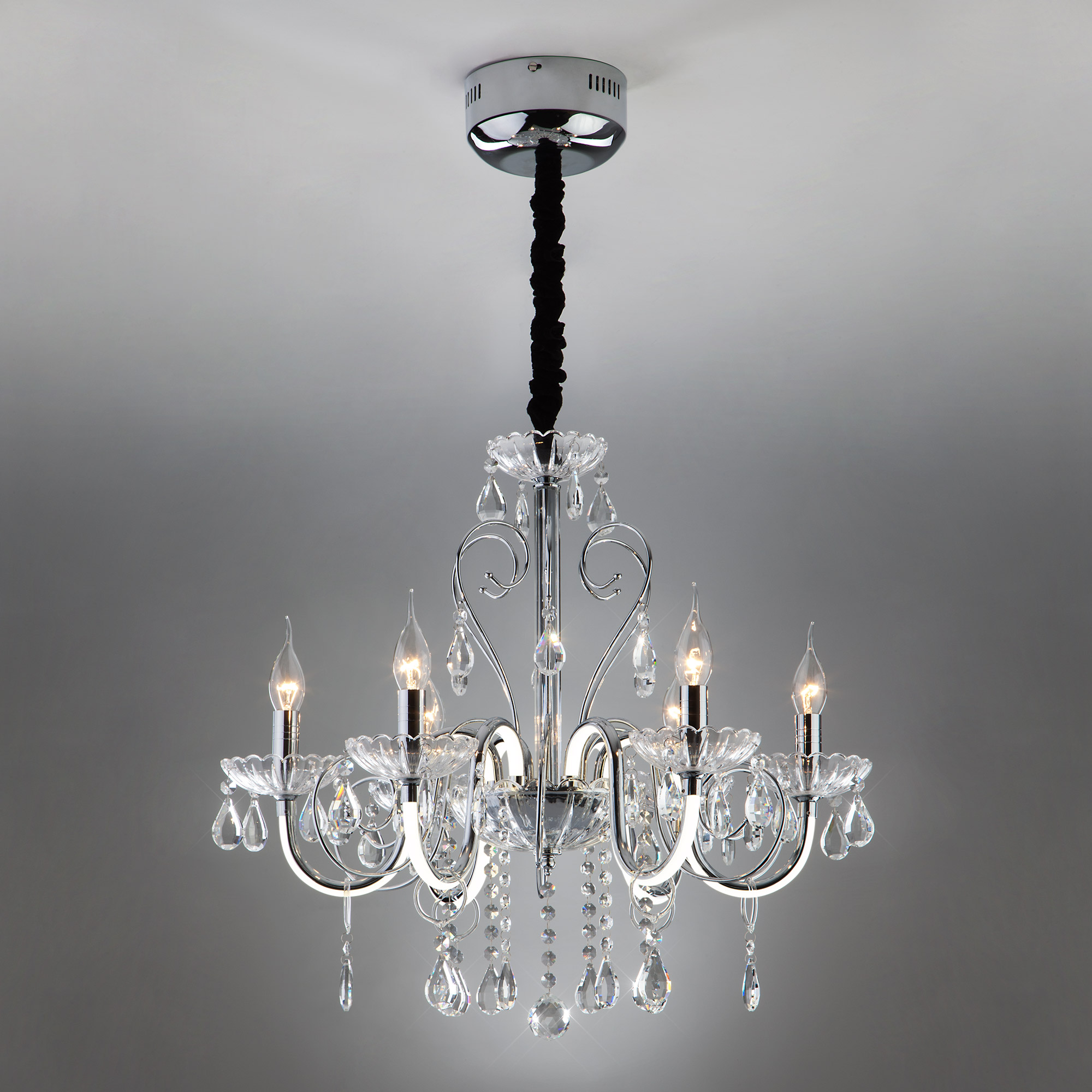 Подвесная люстра с пультом Liberty Bogates 411/6 Strotskis