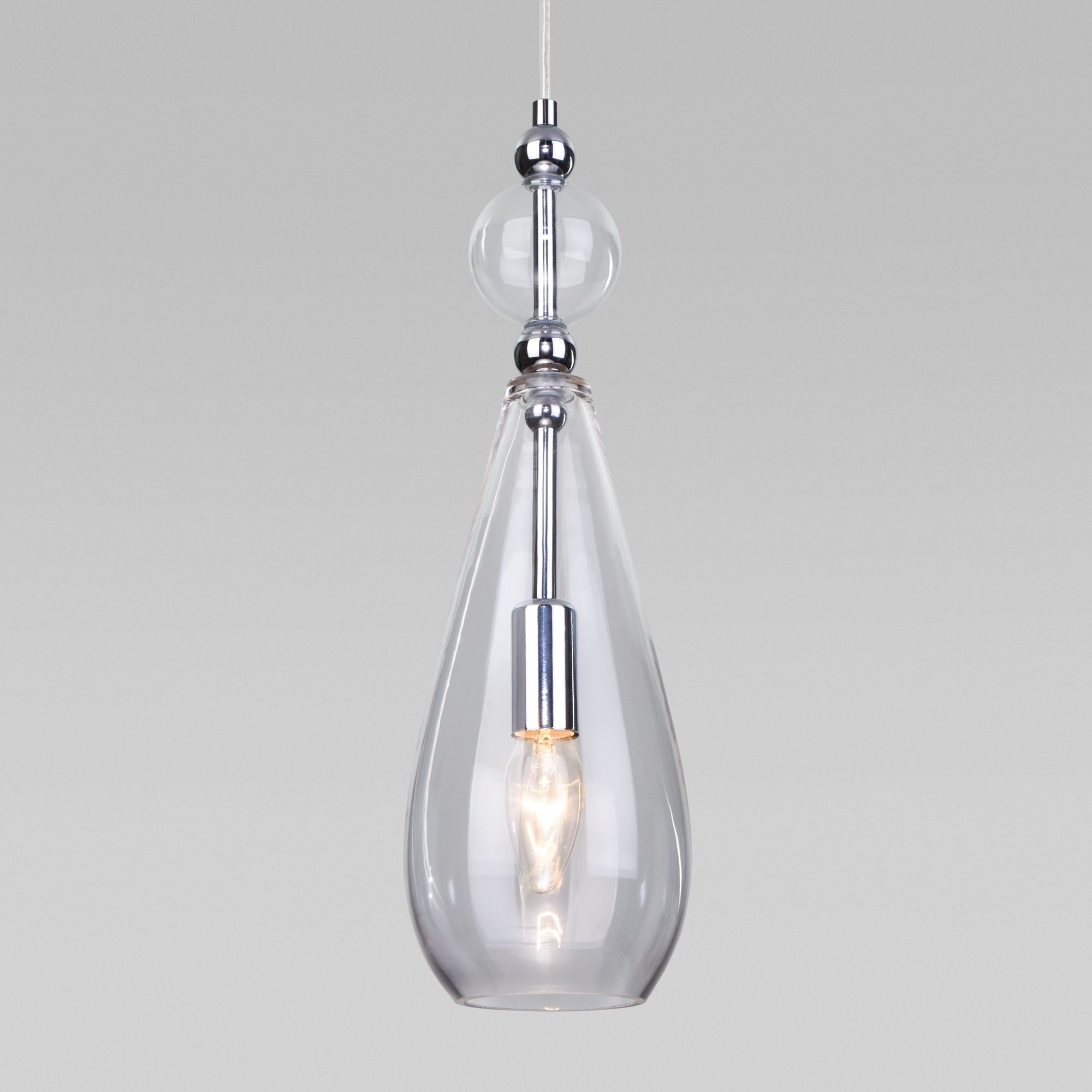 Светильник подвесной Eurosvet Ilario 50202/1 прозрачный