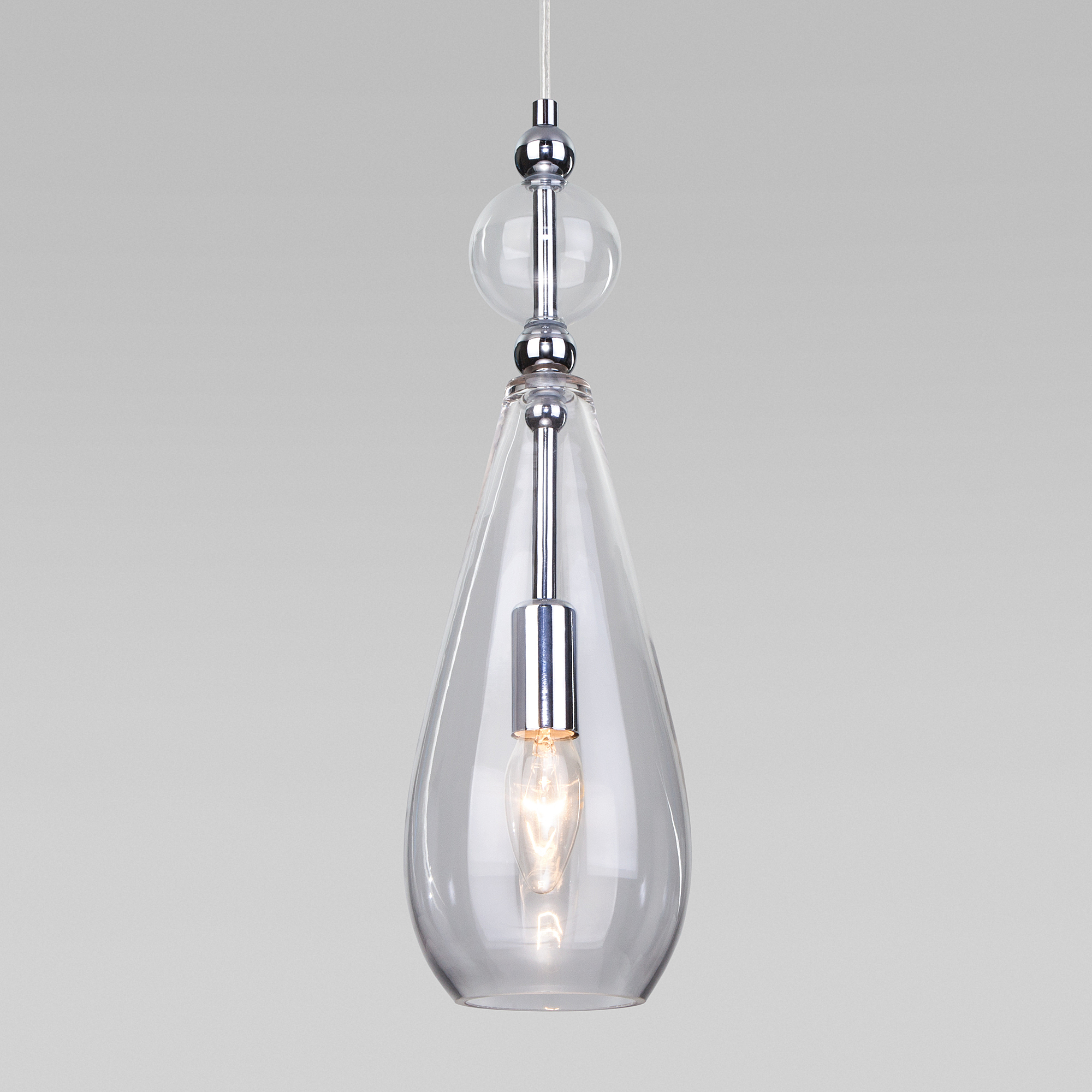 Светильник подвесной Eurosvet Ilario 50202/1 прозрачный