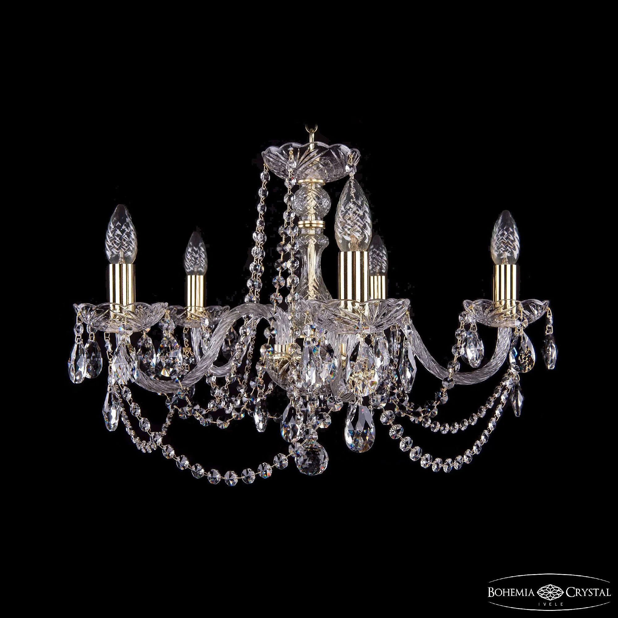 Подвесная хрустальная люстра 1402 Bohemia 1402/5/195 G