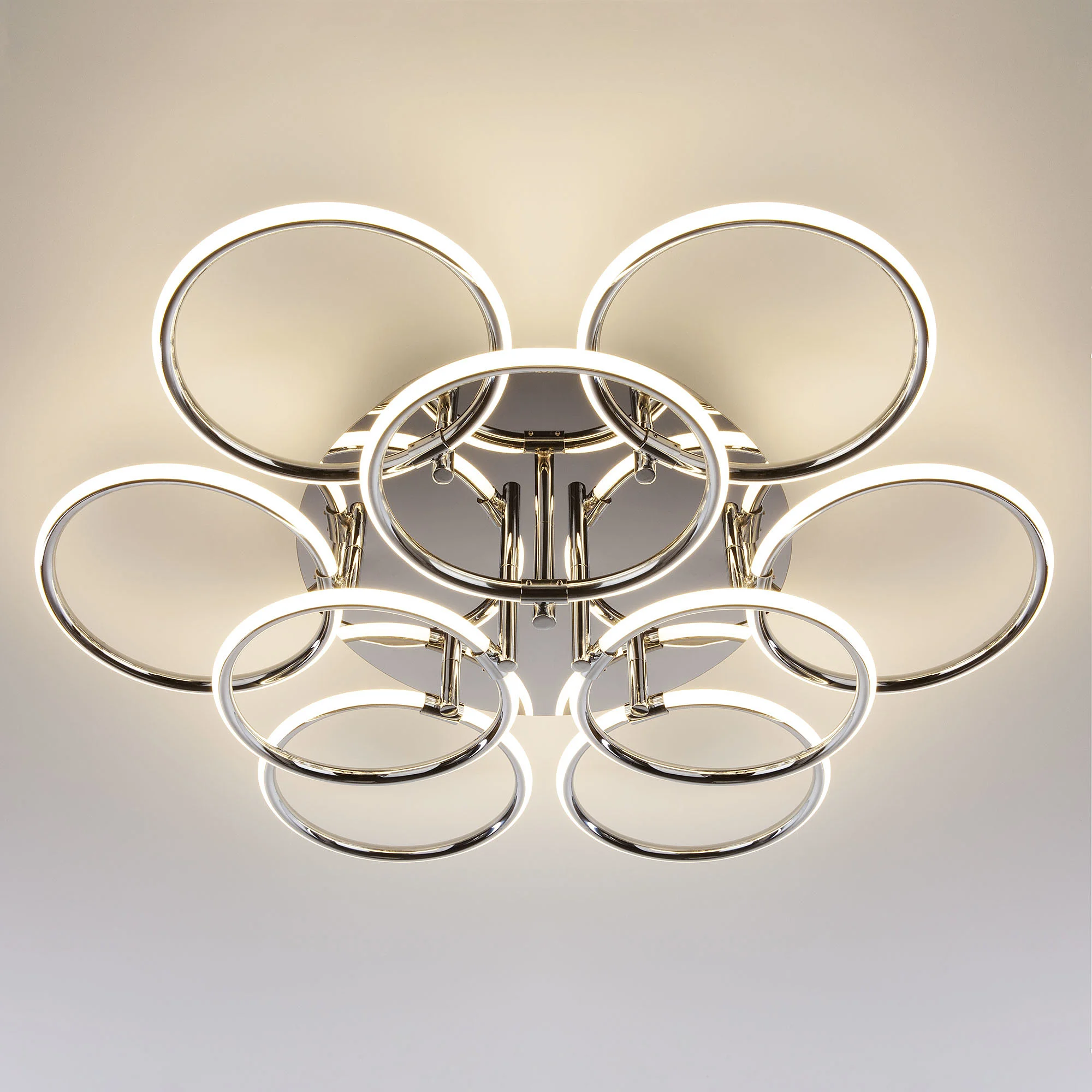 Потолочная светодиодная люстра Impulse Eurosvet 90069/9 хром