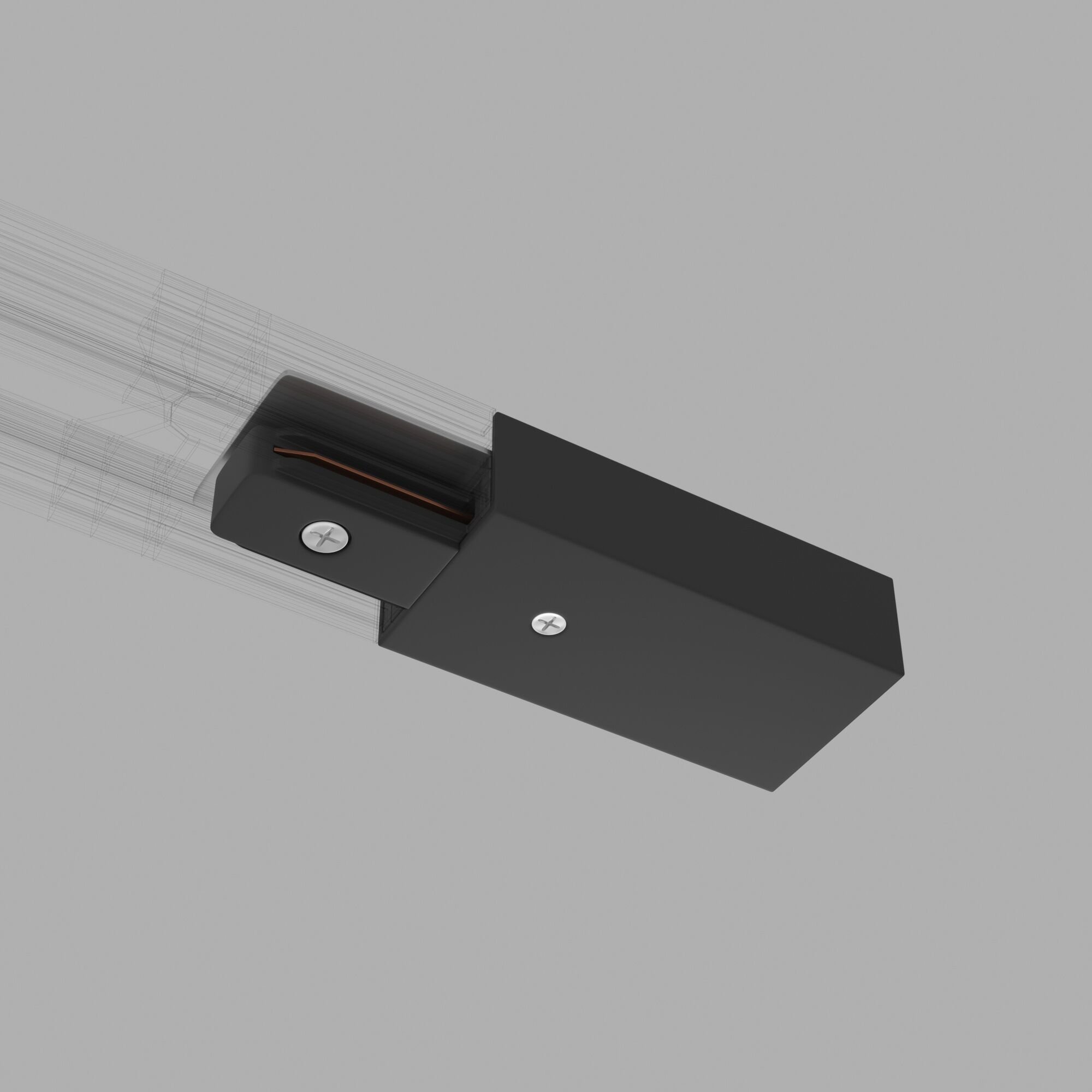 Комплектующие для трек-систем Elektrostandard TRP-1-1-BK / Ввод питания и заглушка торцевая для однофазного шинопровода (черный)