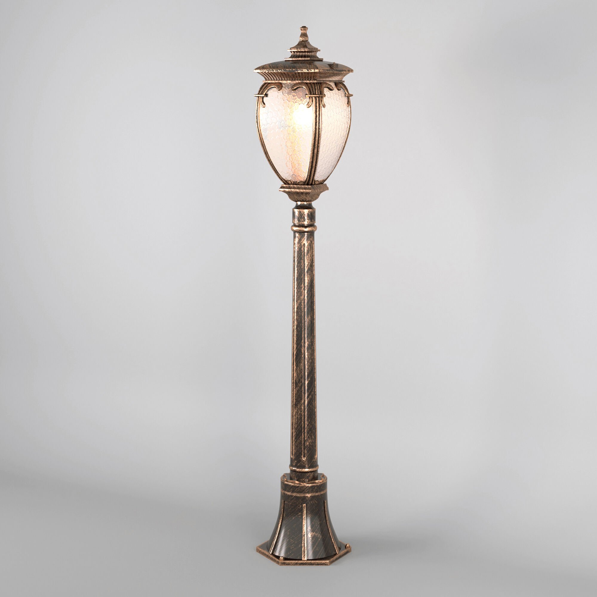 Столб фонарный уличный Elektrostandard Andromeda Andromeda F (GLYF-8024F) черное золото