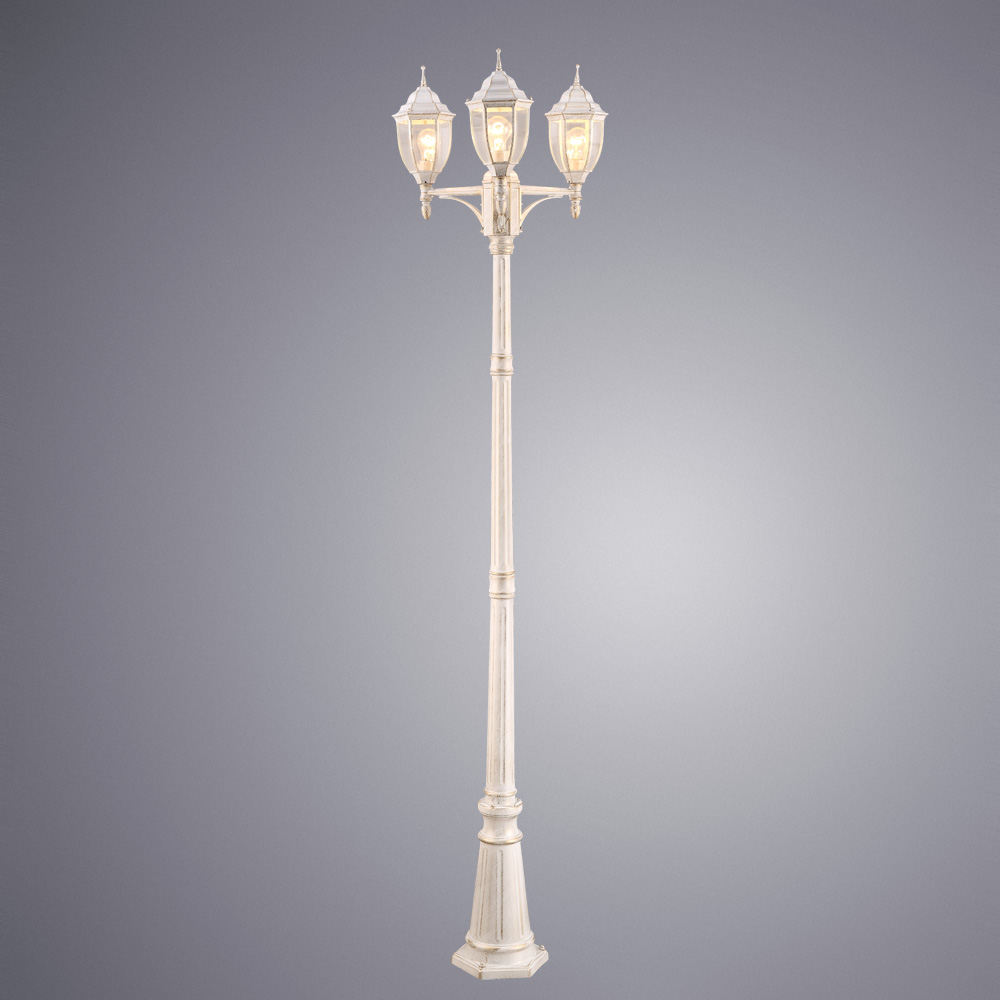 Столб фонарный уличный Arte Lamp Pegasus A3151PA-3WG