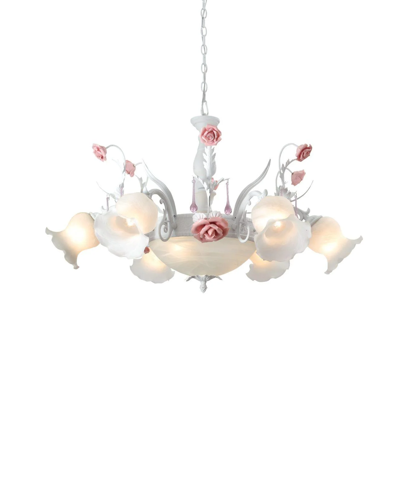 Люстра подвесная с цветочками Fiori di rose Fiori di rose 105.6.2 Lucia Tucci